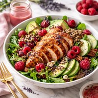 Chicken Salad with Hint of Raspberry Lavender Vinaigrette