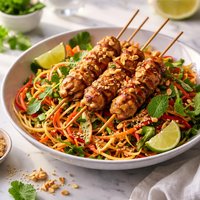 Chicken Satay Noodle Salad