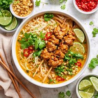 Chicken Satay Noodle Soup