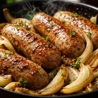 Chicken Sausage with Fennel and Onions