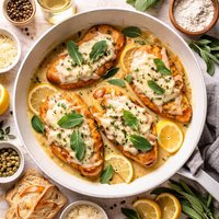 Chicken Scaloppine with Sage and Fontina Cheese Giada
