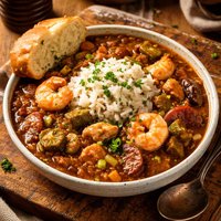 Chicken Shrimp and Okra Gumbo