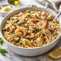 Chicken Shrimp or Turkey Tetrazzini