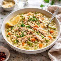 Chicken Soup Risotto Style