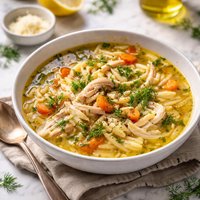 Chicken Soup with Fennel and Orzo