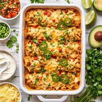 Chicken Sour Cream Enchilada Casserole