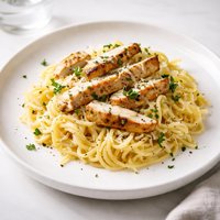 Chicken Spaghetti Squash Alfredo