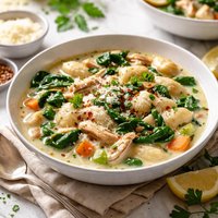 Chicken Spinach Gnocchi Soup