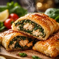 Chicken Spinach Parcels