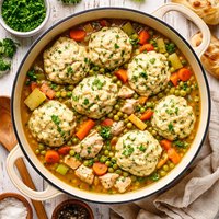 Chicken Stew with Onion Dumplings
