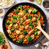 Chicken Stir Fry W Frozen Mixed Vegetables