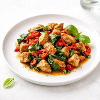 Chicken Stir Fry with Chili and Basil