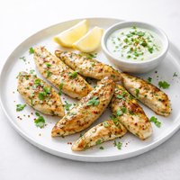 Chicken Strips with Cilantro Yogurt Marinade