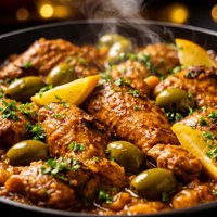 Chicken Tajine with Olives and Preserved Lemons