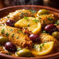 Chicken Tajine with Preserved Lemon and Olives