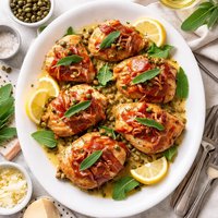 Chicken Thigh Saltimbocca