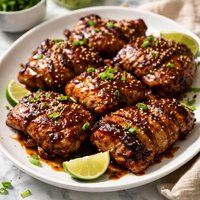 Chicken Thighs Teriyaki Marinated and Grilled