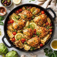 Chicken Thighs with Artichokes