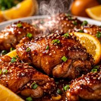 Chicken Thighs with Orange Soy Sauce