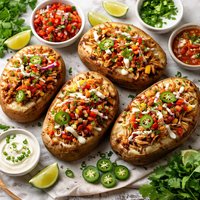 Chicken Topped Potatoes