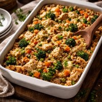Chicken Vegetable and Brown Rice Casserole
