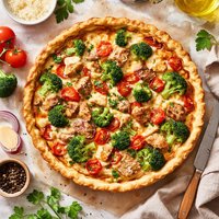 Chicken Vegetable Quiche