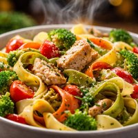 Chicken Vegetable Ribbon Pasta