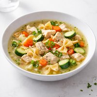 Chicken Vegetables and Pasta Soup