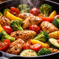 Chicken Veggie Skillet Supper