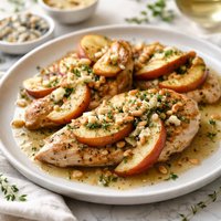 Chicken W Apples Gorgonzola and Pine Nuts