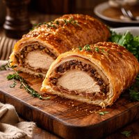 Chicken Wellington Puff Pastry Wrapped Chicken