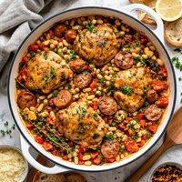 Chicken White Bean and Sausage Cassoulet