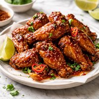 Chicken Wings with Thai Sweet Hot Chili Glaze