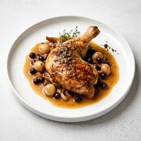 Chicken with Ale and Juniper Berries