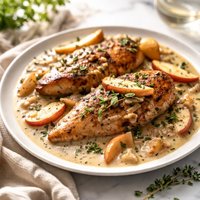 Chicken with Apple Brandy Cream Sauce