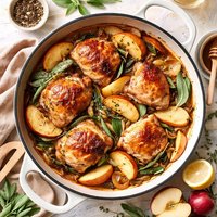 Chicken with Apples and Sage