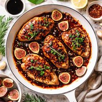 Chicken with Balsamic Fig Sauce
