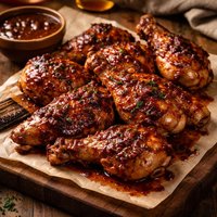 Chicken with Barbecue Bourbon Sauce