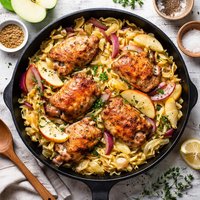 Chicken with Cabbage and Apples