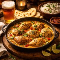 Chicken with Curry and Beer