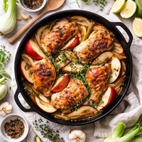 Chicken with Fennel and Apples