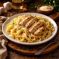 Chicken with Fettuccine