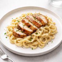 Chicken with Fettuccine Alfredo