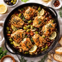 Chicken with Garlic and Olives