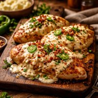 Chicken with Jalapeno Popper Sauce