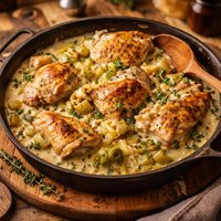 Chicken with Leeks and Cream