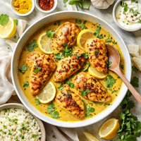 Chicken with Lemon Curry Sauce