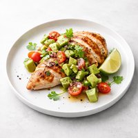 Chicken with Lime and Avocado Salsa