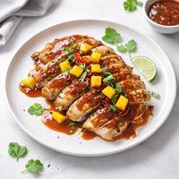 Chicken with Mango Barbecue Sauce