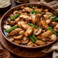 Chicken with Mushrooms Moo Goo Gai Pin